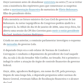 Onyx Lorenzoni é pego na mentira. De novo! (Sobre o COAF que flagrou os Bolsonaro na&nbsp;corrupção)