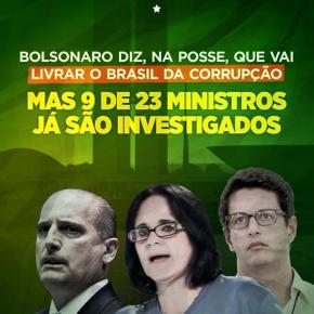 Com o Queiroz sumido e com ministros “caixa 2” e outros problemas judiciais, Bolsonaro discursa contra&nbsp;corrupção