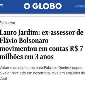 Os R$ 7 MILHÕES DO QUEIROZ, O MODESTO MORADOR DE UMA VIELA DA TAQUARA –&nbsp;RJ