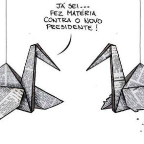 Imprensa no curral: a 1ª manhã de Bolsonaro. E é Miriam Leitão quem&nbsp;diz