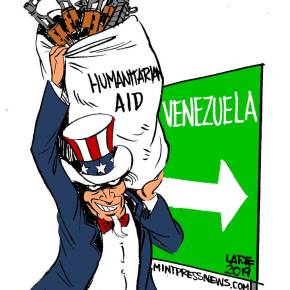 A suposta “ajuda humanitária” desenhada pelo Latuff é&nbsp;didática