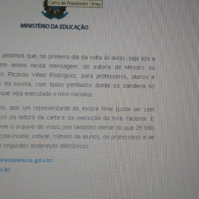 Ministro que chamou brasileiros de ladrões quer que escolas funcionem como presídios com controle&nbsp;absoluto