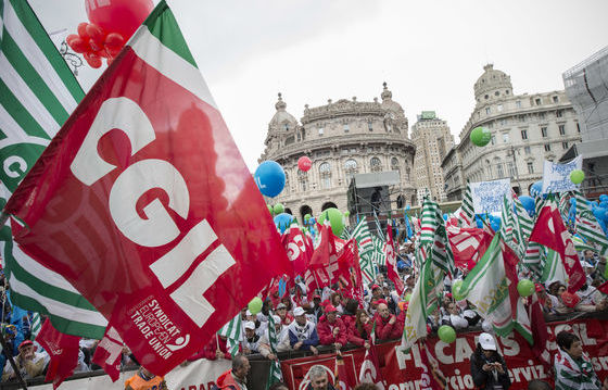 CGIL-manifestação