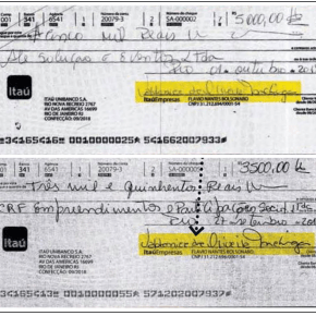 Irmã de milicianos assinava cheque em nome de Flávio Bolsonaro, diz&nbsp;revista