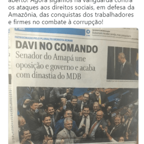Ex-Querda, Randolfe comemora eleição do candidato de Bolsonaro no&nbsp;Senado