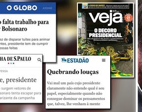 Midia quer largar Bolsonaro pelo meio do caminho. Não mesmo! Que embalem o que  chocaram e esperem a próxima&nbsp;eleição
