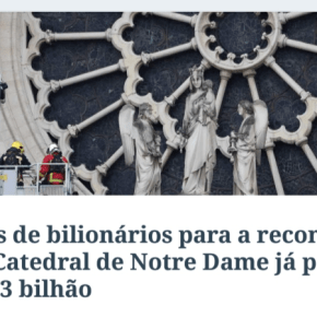 “Será que bilionários brasileiros se mobilizarão para reconstruir o Museu Nacional?”, pergunta&nbsp;Haddad