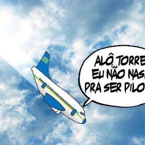 Piloto? Presidente? A charge de Frank Maia —&nbsp;Desacato
