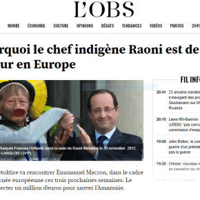 Por que o líder indígena Raoni está de volta à Europa? (Le&nbsp;Observateur)