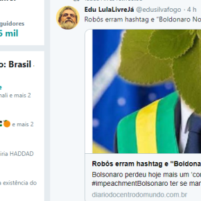 Robôs erram hashtag e “Boldonaro Nosso Presidente” vira piada nas&nbsp;redes