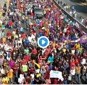 Venezuela: Vídeo irrefutável mostra apoio de Trabalhadores a Maduro e a Revolução&nbsp;Bolivariana