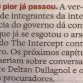Pelas beiradas…e o “suspense” de Greenwald. “Hoje tem&nbsp;mais”