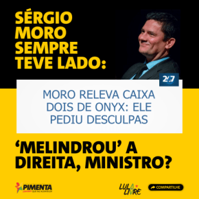 Protetor da direita: “Ele já admitiu e pediu desculpas”, diz Moro sobre caixa 2 de&nbsp;Onyx