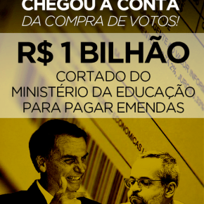 Guedes usa R$ 1 bi da Educação pra comprar Deputados a votar contra a aposentadoria e a Previdência do povo! Corrupção no&nbsp;comando!