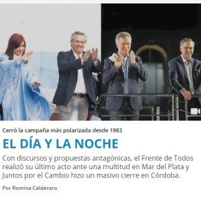 Macri, desesperado, faz apelo a Deus, e Frente de Todos promete fim do ciclo neoliberal&nbsp;desonroso