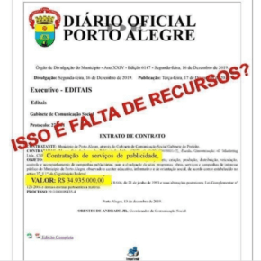 Marchezan gasta o que vai arrecadar em IPTU para…propagandear o aumento do IPTU. Estranha&nbsp;matemática!