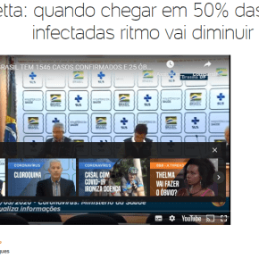 Enquanto Bolsonaro fala de remédio que não cura, Ministro diz que 50% dos brasileiros serão&nbsp;contaminados