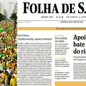 Segundo editorial da Folha, Patos amarelos, incluindo os da “esquerda”, devem voltar as ruas e serem tolerantes com&nbsp;Bolsonaro
