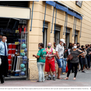 Estender o auxílio emergencial atenuaria a derrocada do PIB&nbsp;brasileiro