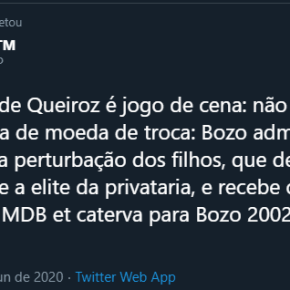 Esta prisão do Queiroz tá cheirando a acordo entre Bolsonarismo, tucanagem e&nbsp;Centrão