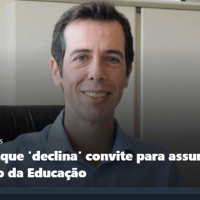 Continuamos sem Ministro da Saúde e …sem Ministro da Educação.  Feder  “desaceitou” o&nbsp;convite