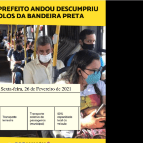COVID-19: Ao Invés de fiscalizar, Prefeito de Porto Alegre anda em ônibus que descumpre a lei e ainda publica a foto nas&nbsp;redes