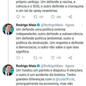 Sobre “inimigos” e “amigos”: Enquanto Ciro ataca o PT e os petistas, Rodrigo Maia elogia&nbsp;Lula