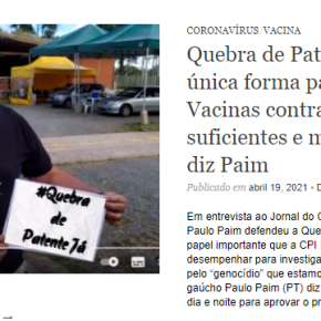 LOBBY CONTRA QUEBRA DE PATENTES DE MEDICAMENTOS PAGA R$ 1,5 MILHÃO A&nbsp;JORNAIS