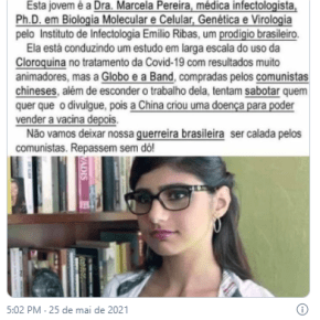 HEINZE USA “PESQUISA” DE ATRIZ PORNÔ NA DEFESA DA&nbsp;CLOROQUINA