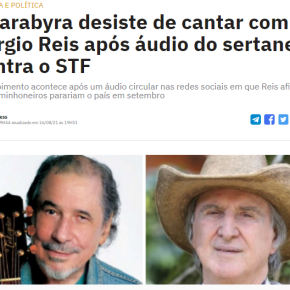 Guarabira, Maria Rita e Guilherme Arantes cancelam participação em Álbum de Sérgio Reis por declarações&nbsp;golpistas