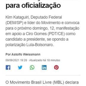 43 segundos no Google mostram 256 mil ataques a Lula feitos por Ciro, que o MBL lançará no Dia 12. “Não é “3ª via. É “lado B” do&nbsp;bolsonarismo!