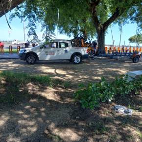 A Privatização do direito a Cidade de Porto Alegre  simbolizada em uma foto e uma&nbsp;camionete