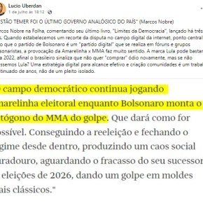 Esquerda e democratas “jogam amarelinha” enquanto Bolsonaro “monta octógono de&nbsp;MMA”