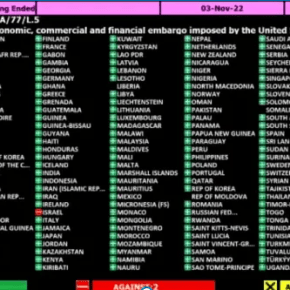 ONU: 185 Países votam Contra o Bloqueio a Cuba, só dois foram contrários e 2 se&nbsp;abstiveram