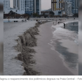 A polêmica que envolve o alargamento e a poluição das praias em Santa&nbsp;Catarina