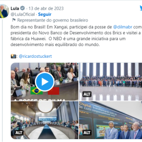 “O Brasil Voltou!” Leia a íntegra do Discurso de Lula na Posse de Dilma como Presidenta do Banco dos&nbsp;BRICS