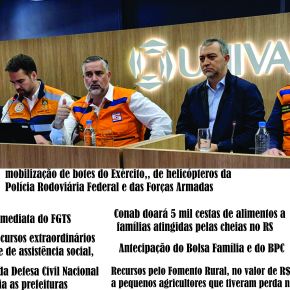 Urgente! Ações emergenciais do Governo Federal para Atingidos pelas Cheias no RS já estão em&nbsp;andamento