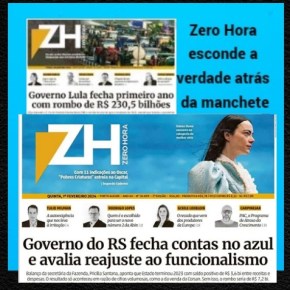 Panfletão do Dilúvio: Em uma Semana, duas Manchetes da Zero Hora pra alimentar fake news da direita neo&nbsp;liberal