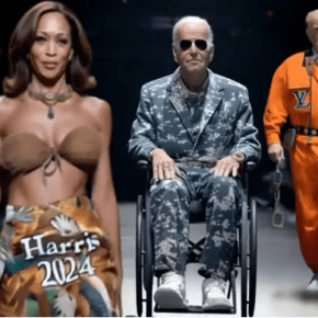 Sensual, Kamala Harris aparece com Biden cadeirante e Trump presidiário em deepfake de Elon Musk&nbsp;(vídeo)