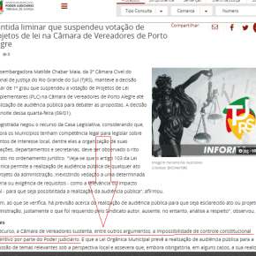 Absurdo! Mesa da Câmara de Porto Alegre diz que não precisa respeitar a Constituição&nbsp;Federal