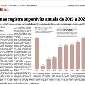DMAE: “Concessão” ou Privatização?? Melo quer entregar “o filé” para os amigos dele e deixar o osso para os porto-alegrenses