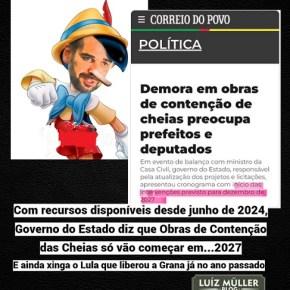 Eduardo Leite passa a perna em Prefeitos e diz que Obras contra Cheias só começam&nbsp;em…2027