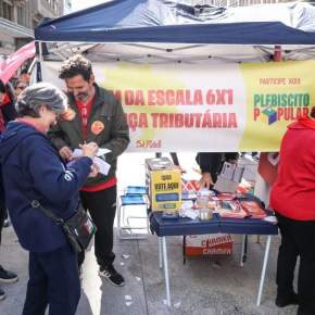 Plebiscito Popular já captou 500 mil votos e inicia 2º mutirão de Votação nas ruas. Saiba como&nbsp;participar: