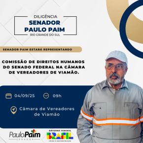 Em Viamão, Comissão do Senado vai apurar denúncias graves e ouvir demandas da&nbsp;Comunidade
