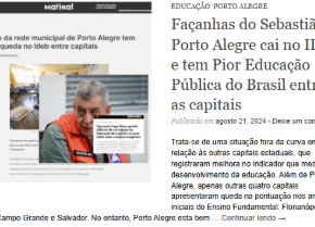 Mais um Rolo : TCE Suspende Contrato de R$ 75 milhões na Educação de Porto&nbsp;Alegre