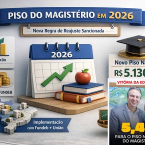 Lula assina Lei que garante Aumento Real no Piso Nacional do Magistério, que vai para R$&nbsp;5.130,63