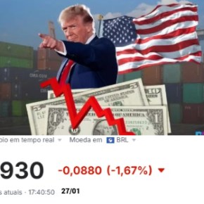 Dólar despenca: Trump tá literalmente f*d*ndo com o Império e ganhando dinheiro com manipulação de&nbsp;mercados