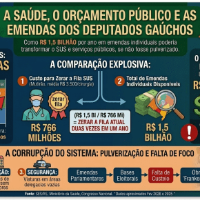 Emendas Parlamentares distribuídas por Deputados Federais poderia acabar com as filas de Cirurgias do SUS no&nbsp;RS