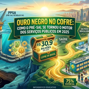 Com arrecadação de R$ 30,9 Bi da Estatal PPSA, Pré-Sal é Motor Fundamental de Serviços Públicos no&nbsp;Brasil