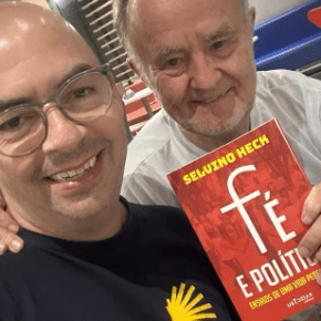 Aos 75 anos, primeiro livro sólo: FÉ E POLÍTICA – Ensaios de uma Vida peregrina (Selvino&nbsp;Heck)